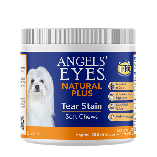 Angels’ Eyes NATURAL PLUS Tear Stain Chew for Dogs, Chicken Flavor 90ct*