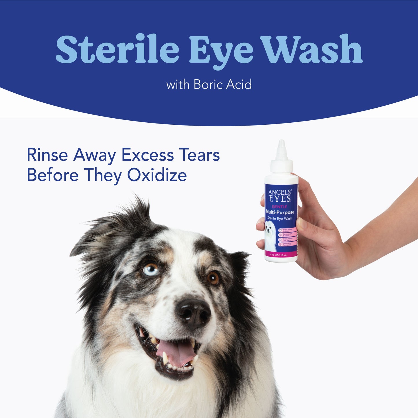 Tear Stain External Maintenance Bundle: Sterile Wash & Wipes