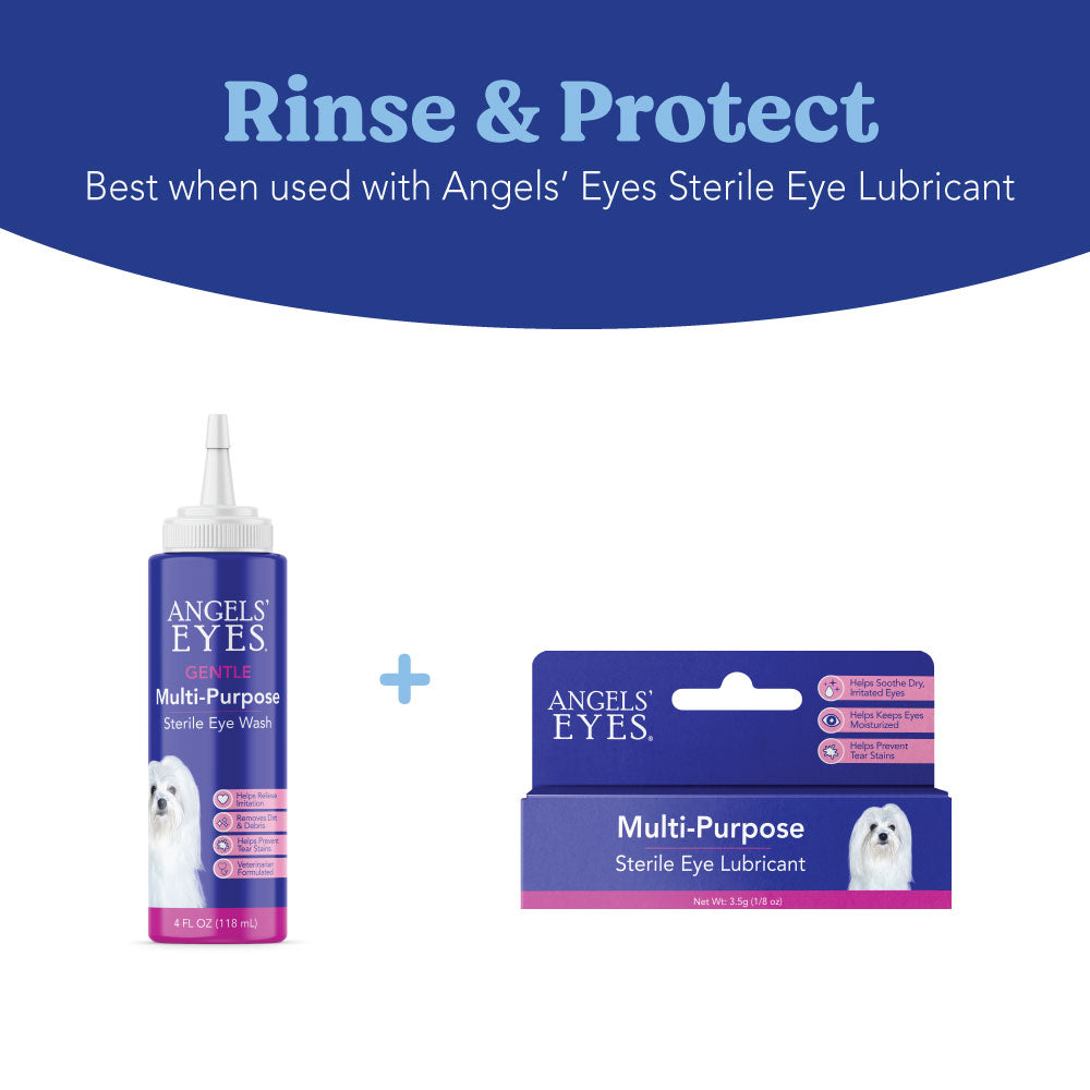 Angels’ Eyes Multi-Purpose Sterile Eye Wash 4 oz for Dogs and Cats