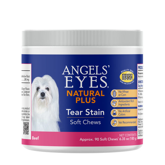 Angels’ Eyes NATURAL PLUS Tear Stain Soft Chew for Dogs, Beef Flavor 90ct*
