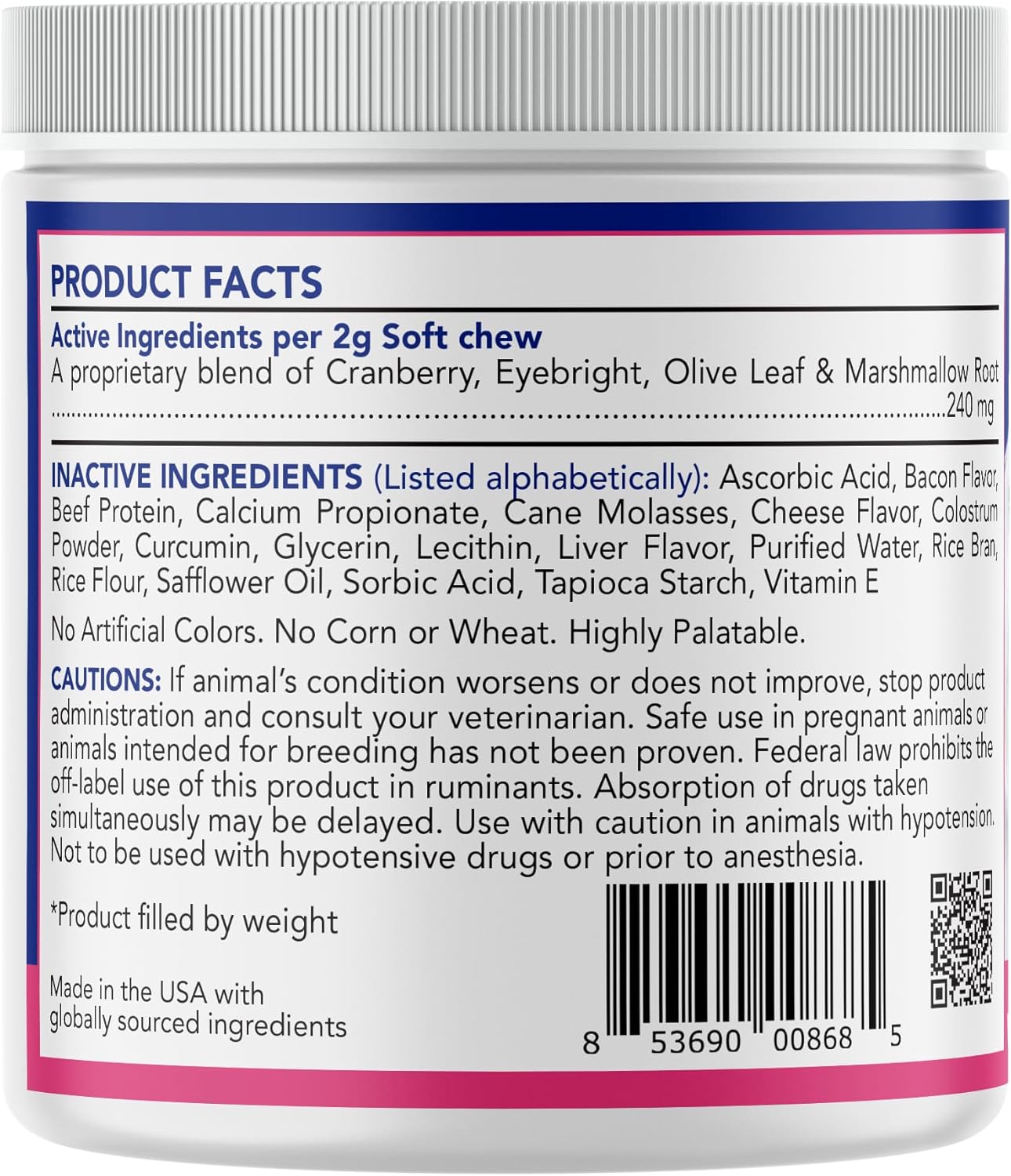 Angels’ Eyes NATURAL PLUS Tear Stain Soft Chew for Dogs, Beef Flavor 90ct*