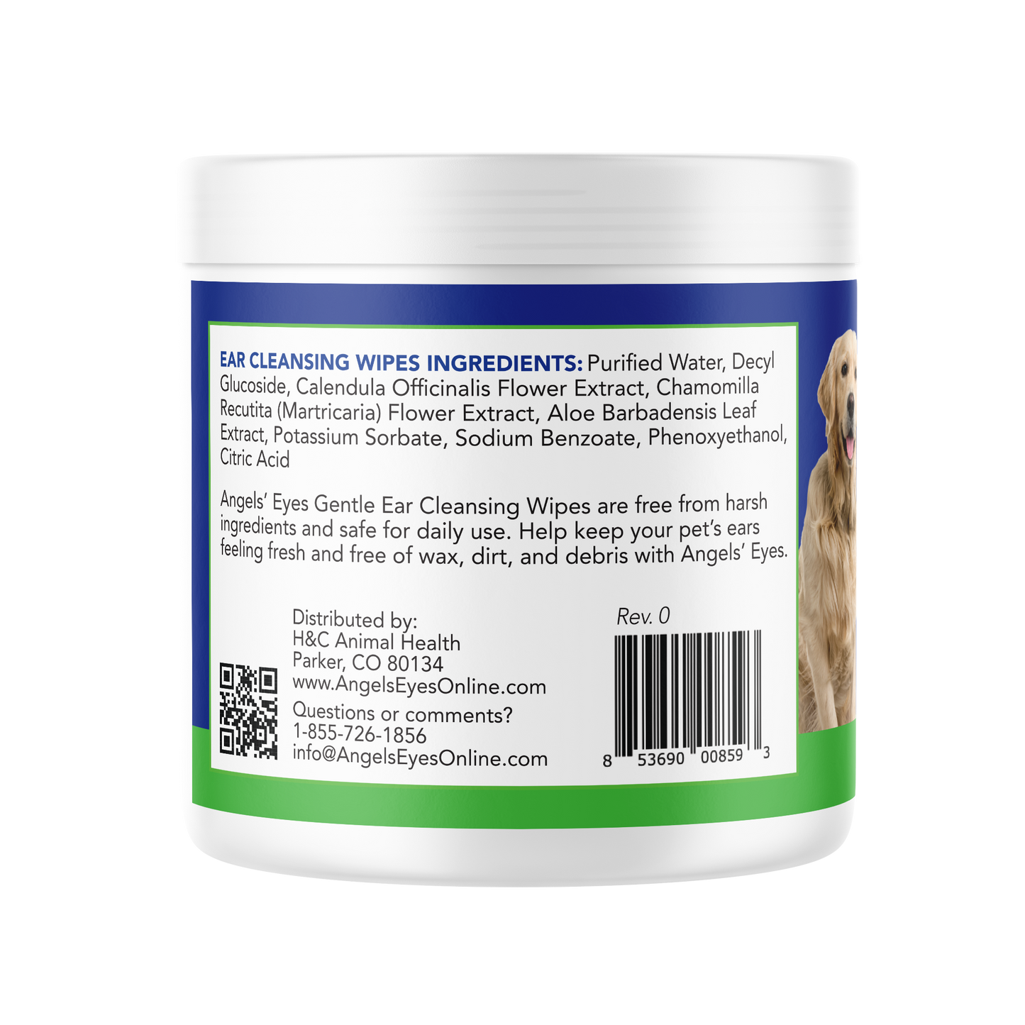 Angels' Eyes Gentle Ear Cleansing Wipes for Dogs and Cats