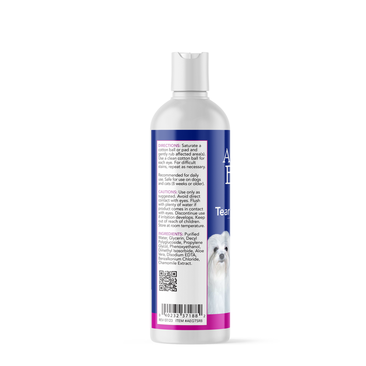 Angels' Eyes Tear Stain & Coat Solution 8 oz for Dogs and Cats
