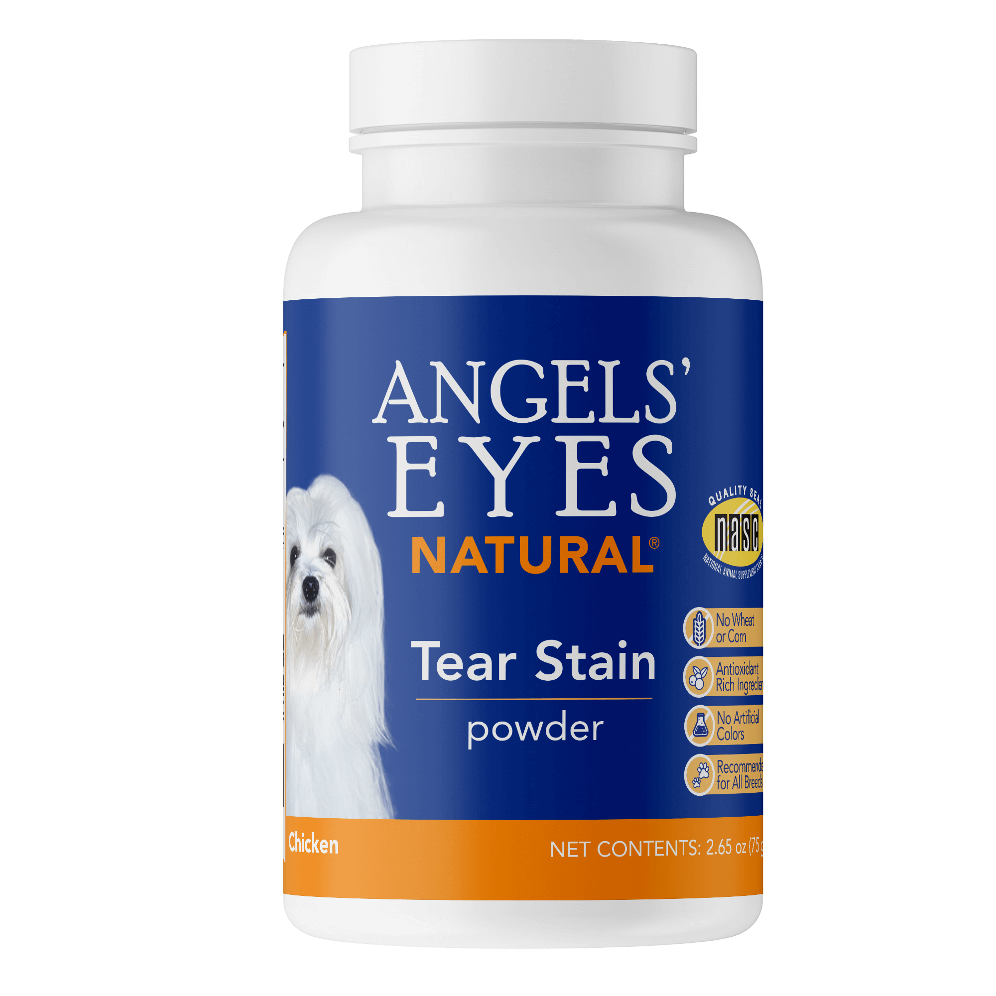 Angels Eyes Natural Tear Stain Powder for Dogs Chicken Flavor