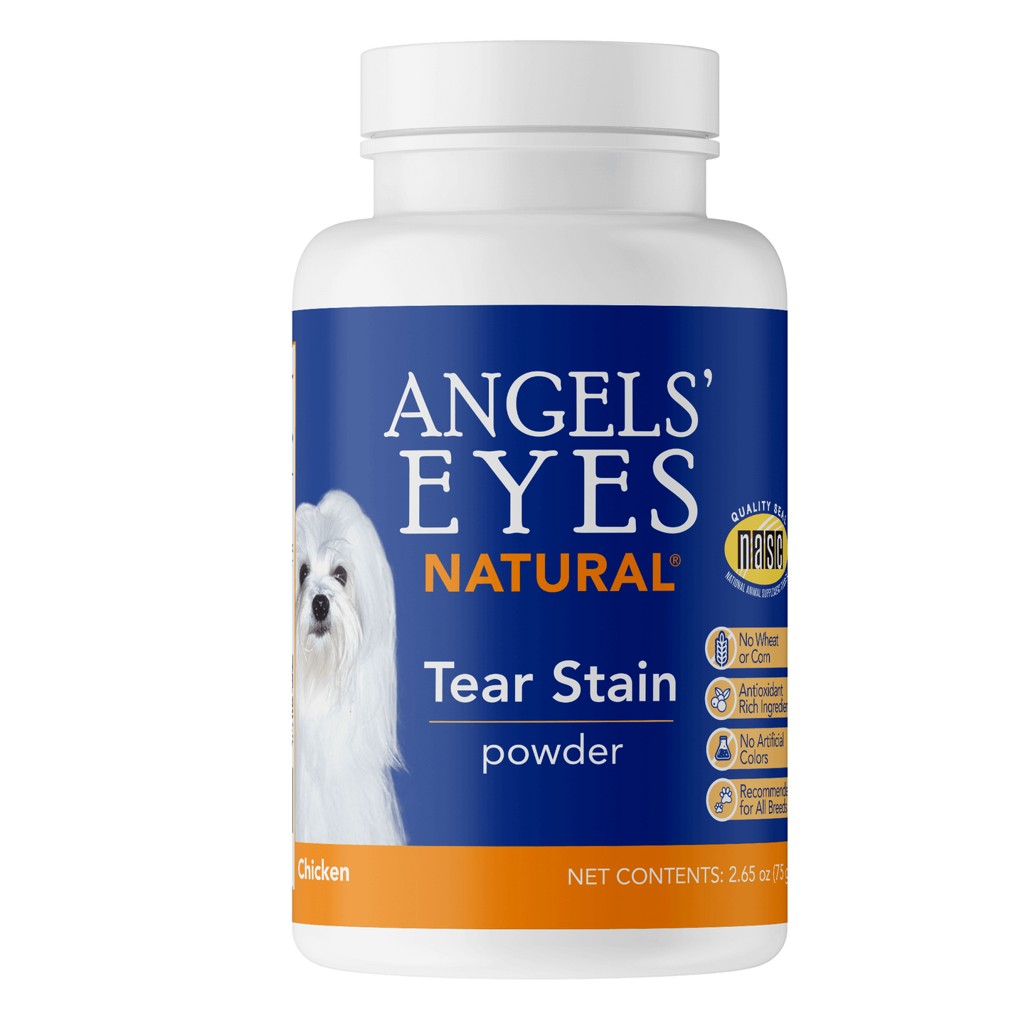 Angels’ Eyes Natural Tear Stain Powder for Dogs, Chicken Flavor