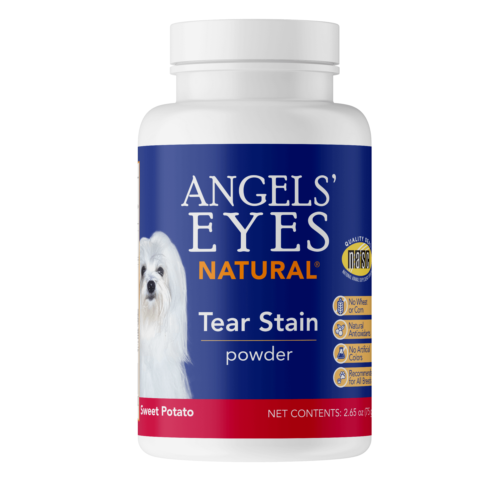 Angels Eyes NATURAL Tear Stain Powder for Dogs Sweet Potato