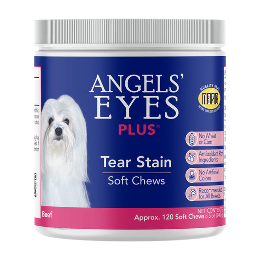Angels’ Eyes PLUS Tear Stain Soft Chew for Dogs, Beef Flavor 120ct*