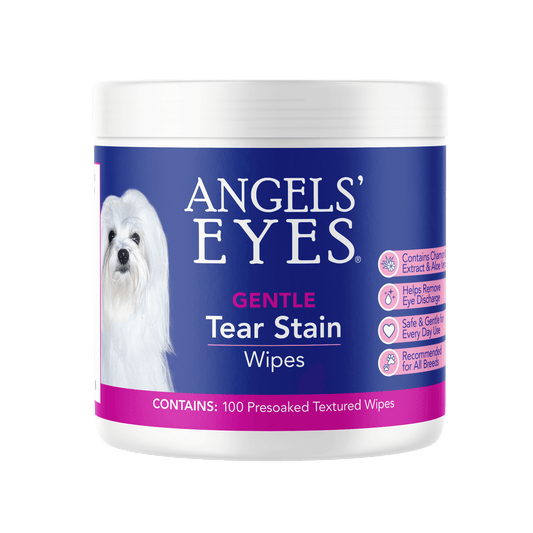 Angels' Eyes Gentle Tear Stain Wipes 100ct for Dogs and Cats