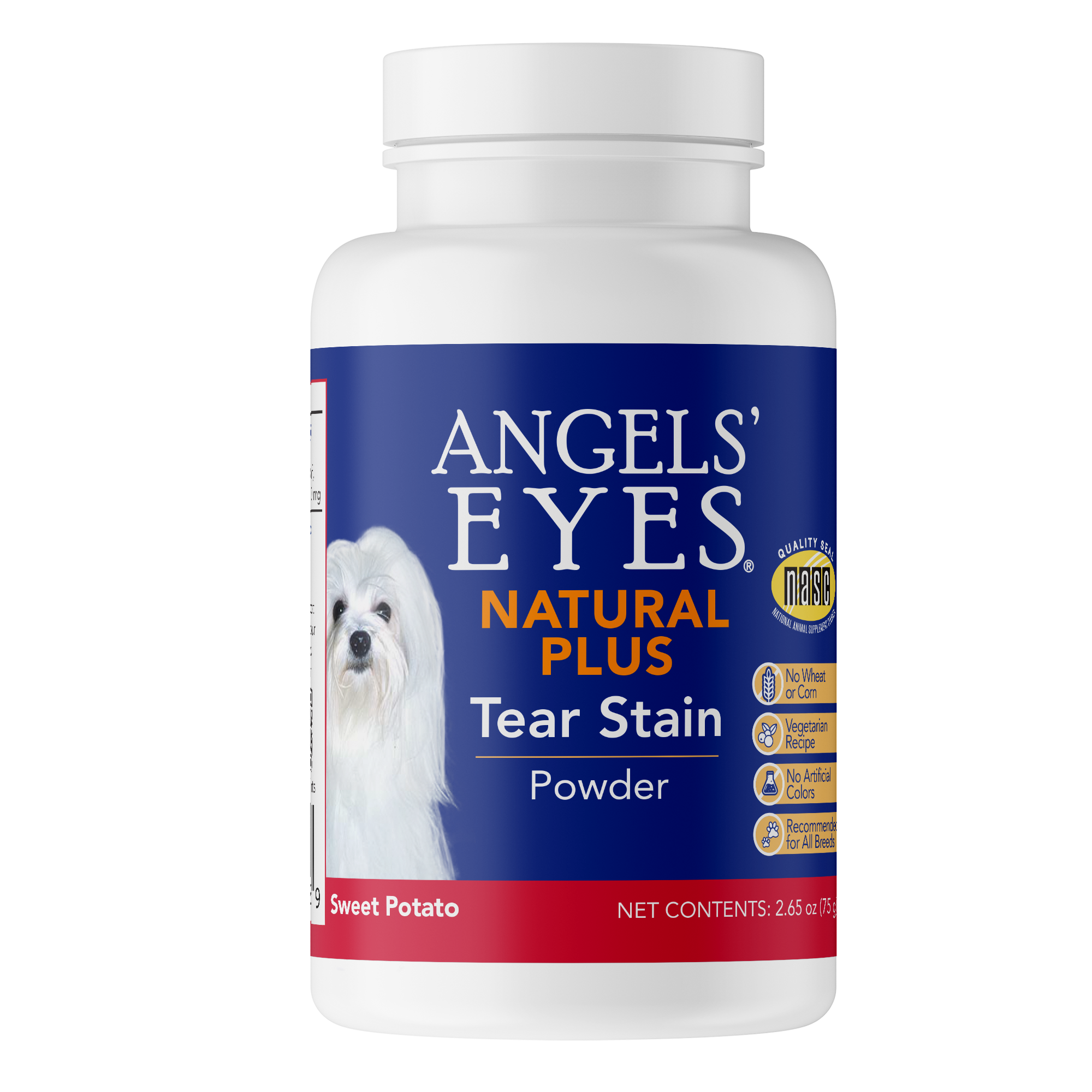 Angels’ Eyes NATURAL PLUS Tear Stain Powder for Dogs, Sweet Potato Flavor 75g