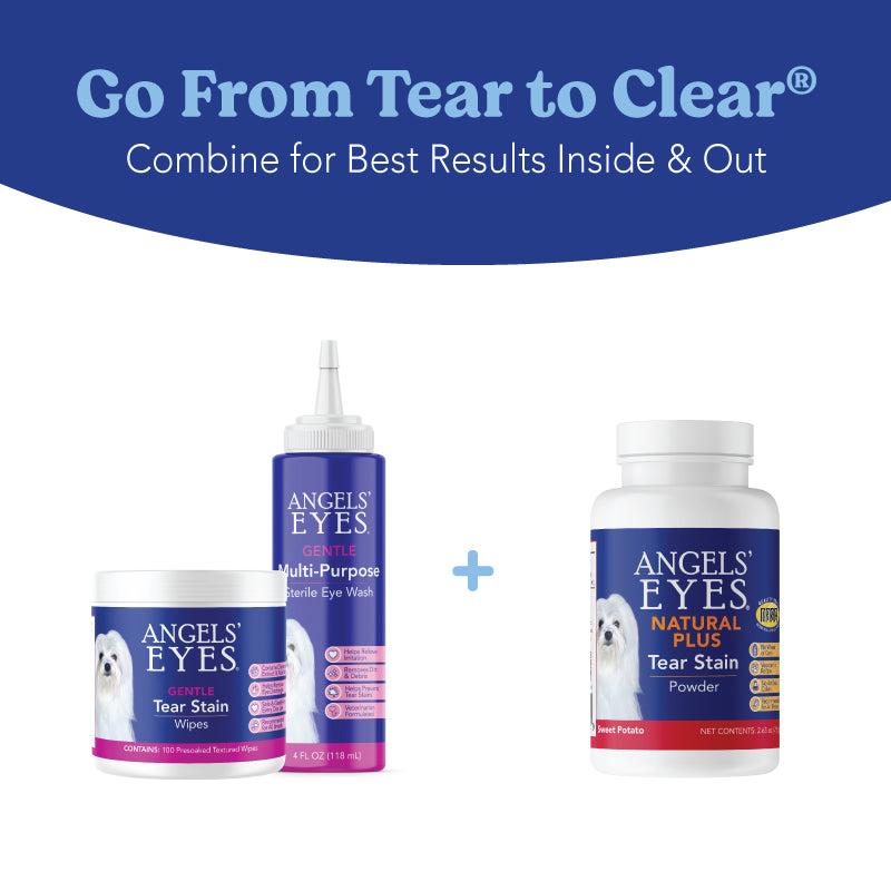 Angels’ Eyes NATURAL PLUS Tear Stain Powder for Dogs, Sweet Potato Flavor 75g
