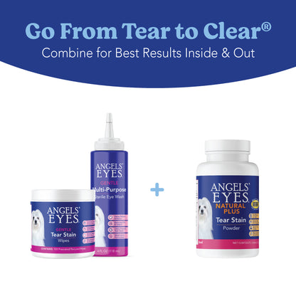 Angels’ Eyes NATURAL PLUS Tear Stain Powder for Dogs, Beef Flavor