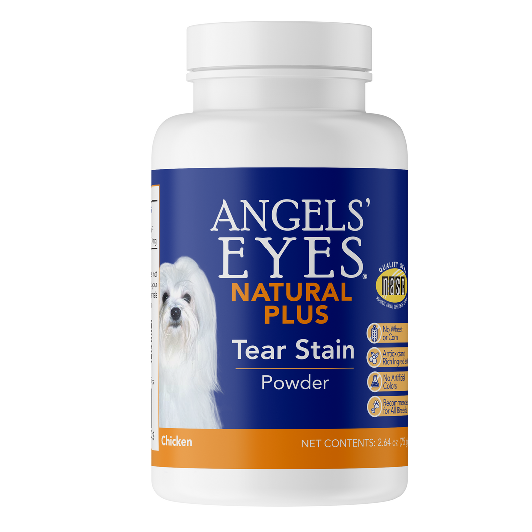 Angels’ Eye NATURAL PLUS Tear Stain Powder for Dogs, Chicken Flavor