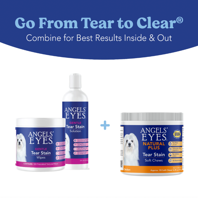 Angels’ Eyes NATURAL PLUS Tear Stain Chew for Dogs, Chicken Flavor 90ct*