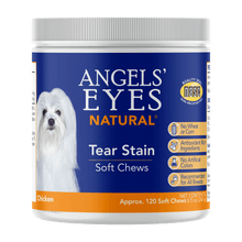 Load image into Gallery viewer, Angels’ Eyes NATURAL Tear Stain Chew for Dogs, Chicken Flavor 120ct
