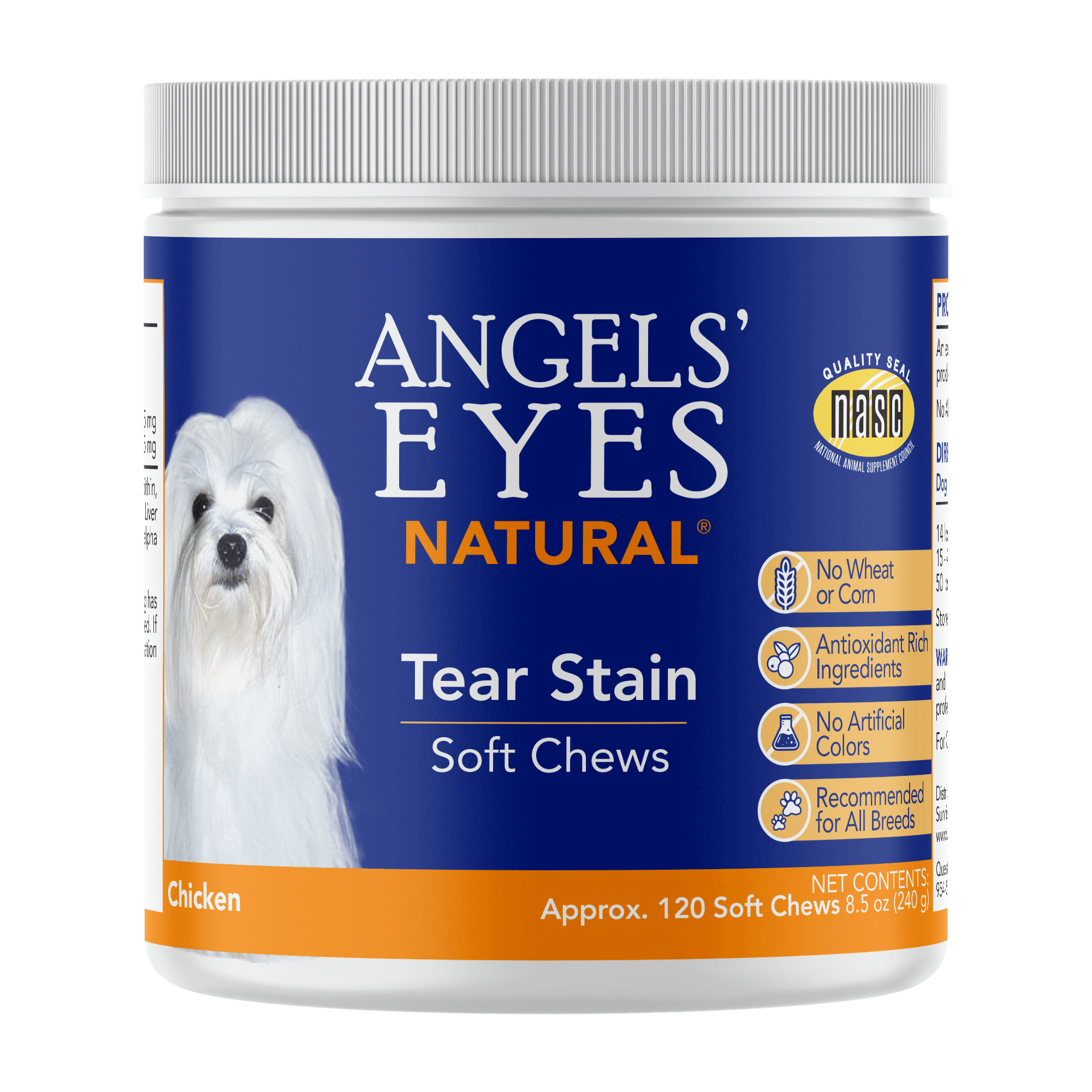 Natural tear stain clearance remover for dogs