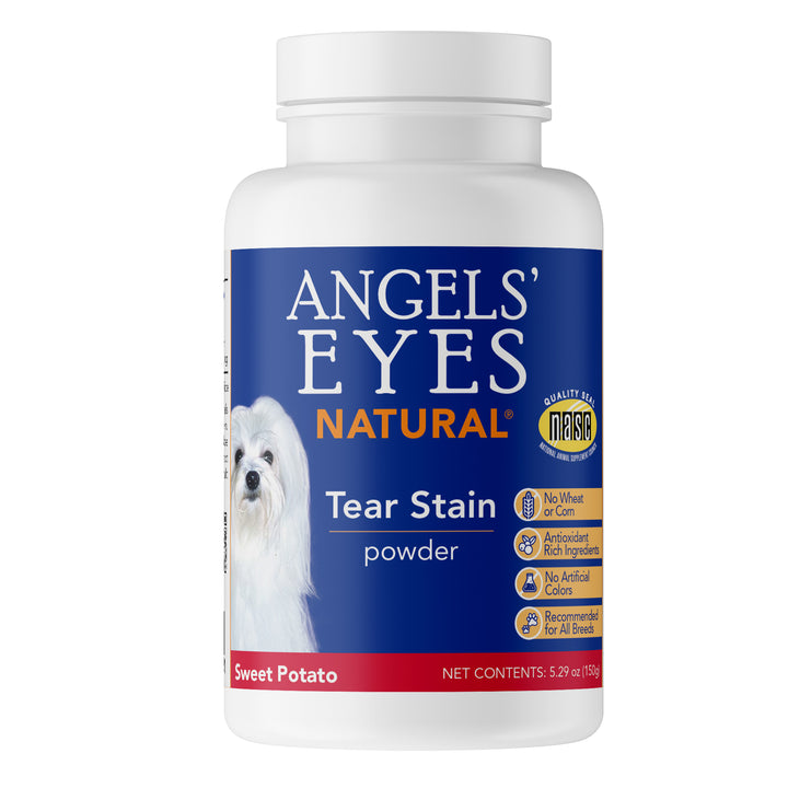 Angels’ Eyes NATURAL Tear Stain Powder for Dogs, Sweet Potato Flavor